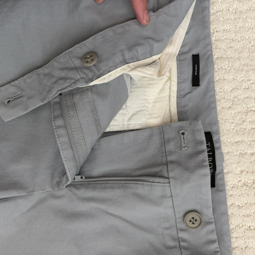 Talbots Light Gray Chino Trousers - Picture 3 of 7